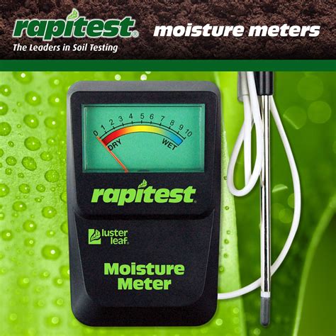 custom rapitest moisture meter chart|are soil moisture meters accurate.